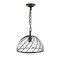 Cwi Lighting Escot 1 Light Down Pendant With Black & Wood Finish 9755P12-1-101 - alternate 4